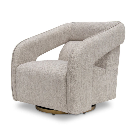Cadence Swivel Armchair - Light Grey