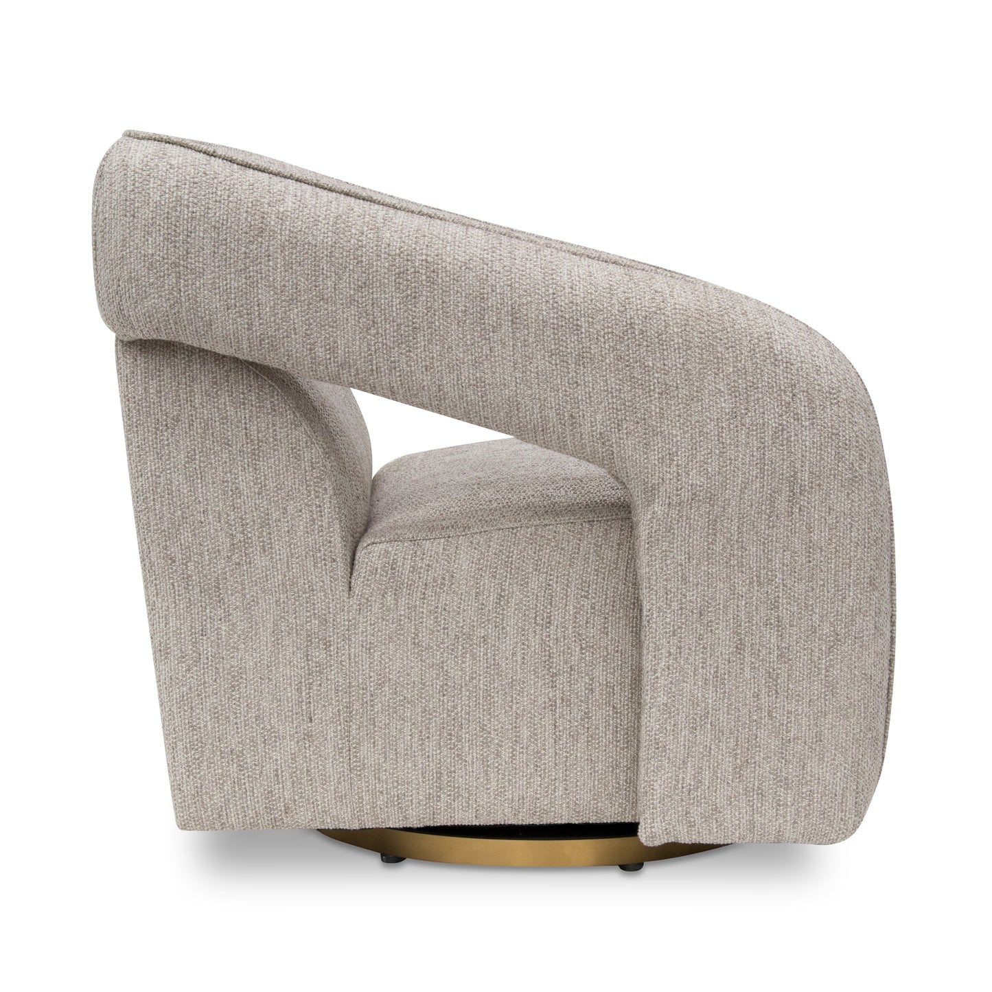 Cadence Swivel Armchair - Light Grey