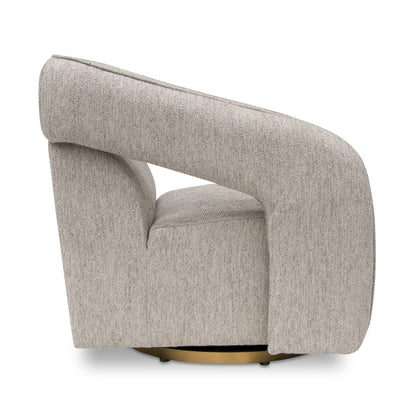 Cadence Swivel Armchair - Light Grey