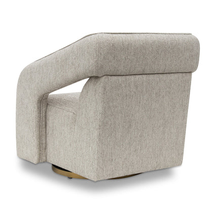 Cadence Swivel Armchair - Light Grey