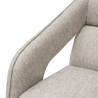 Cadence Swivel Armchair - Light Grey