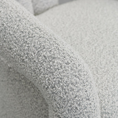 Barta Armchair - Charcoal White Boucle