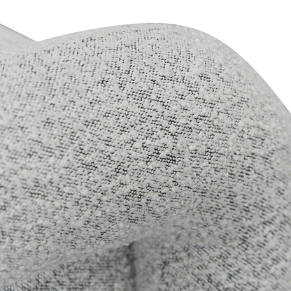 Barta Armchair - Charcoal White Boucle