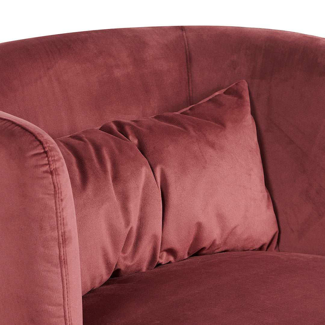 Daley Fabric Armchair - Elegant Plum