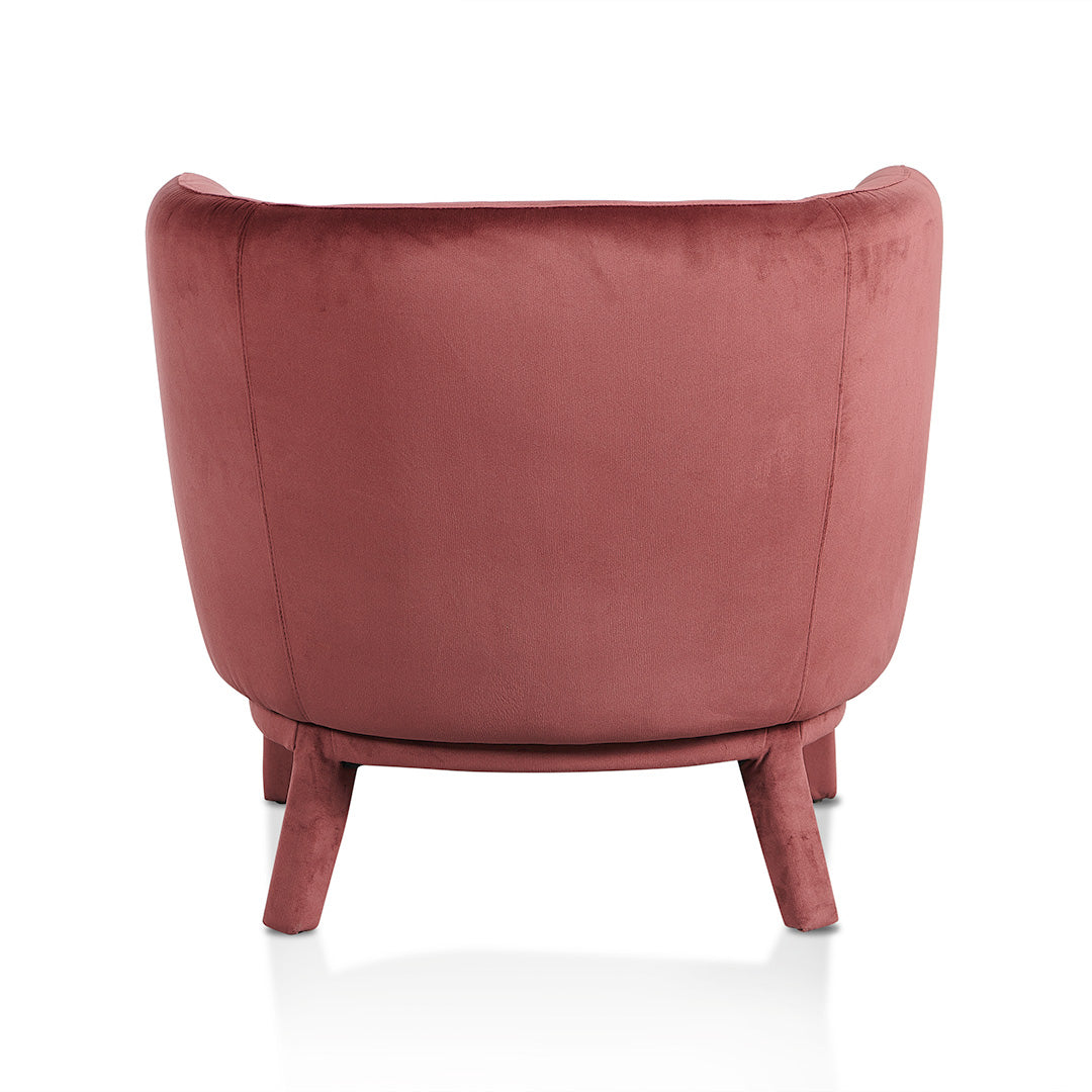 Daley Fabric Armchair - Elegant Plum