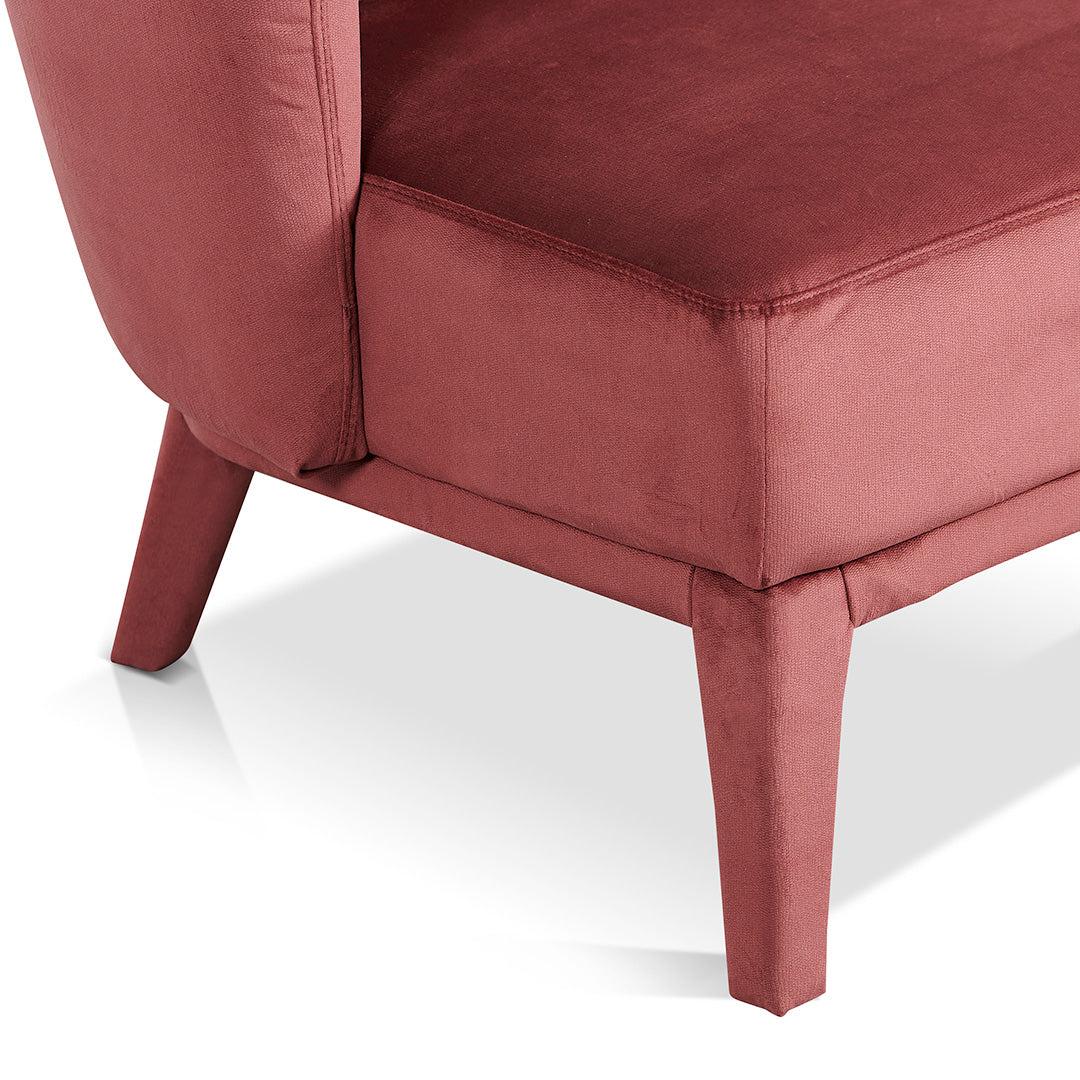 Daley Fabric Armchair - Elegant Plum
