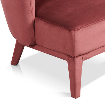 Daley Fabric Armchair - Elegant Plum