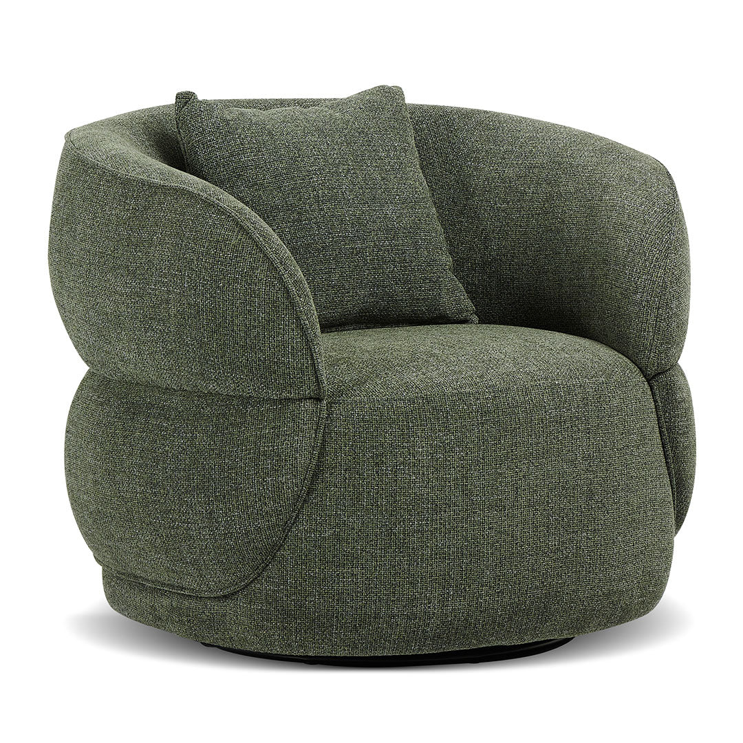 Arima Swivel Armchair - Moss Green