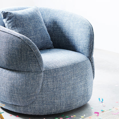 Arima Swivel Armchair - Moss Blue
