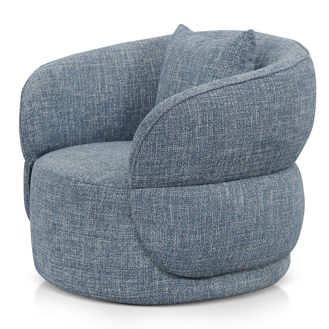 Arima Swivel Armchair - Moss Blue