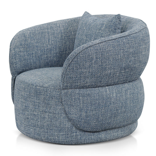 Arima Swivel Armchair - Moss Blue
