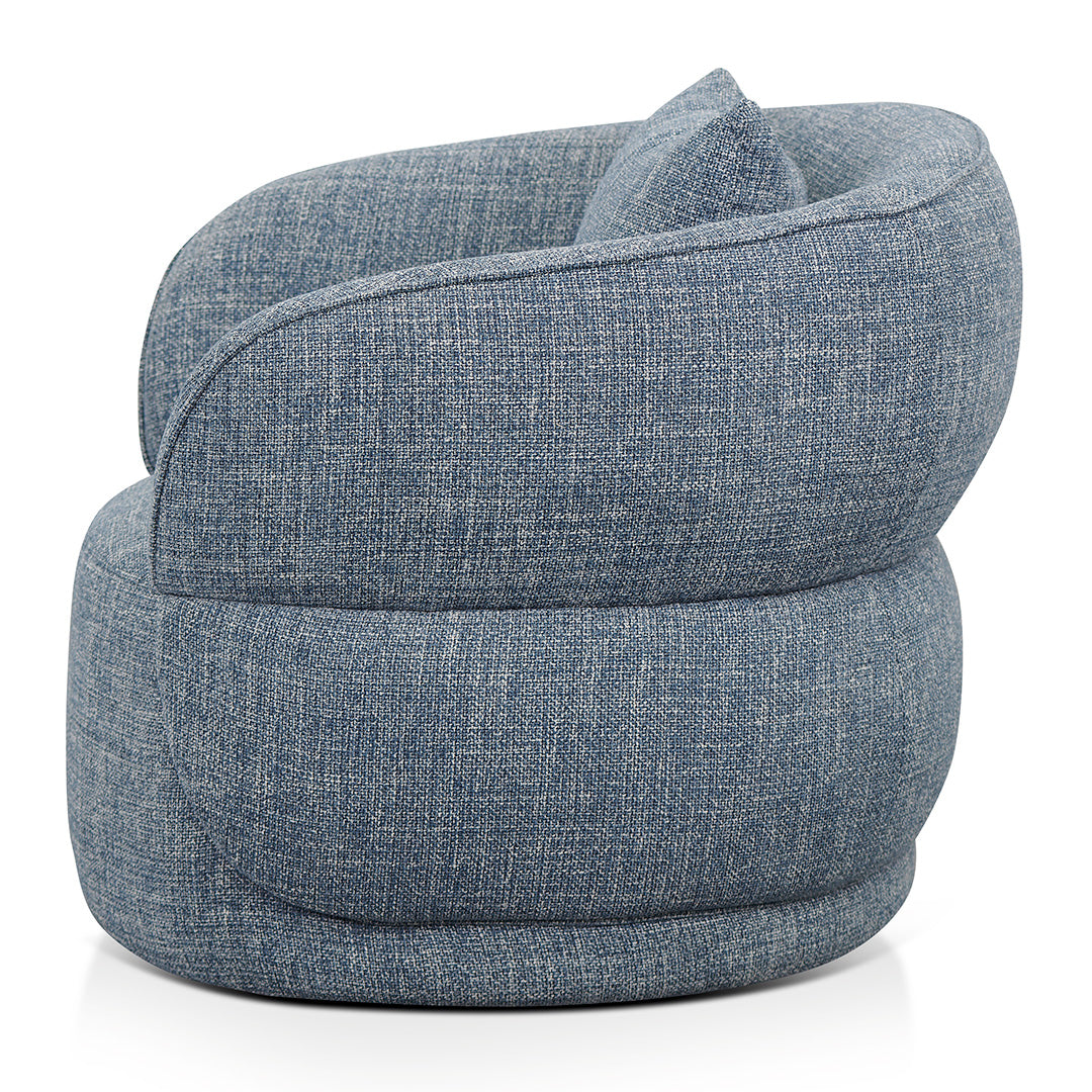 Arima Swivel Armchair - Moss Blue