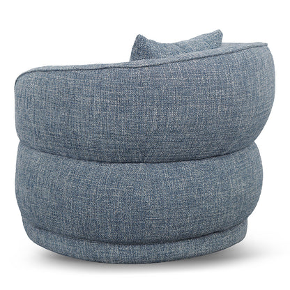Arima Swivel Armchair - Moss Blue
