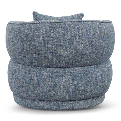 Arima Swivel Armchair - Moss Blue