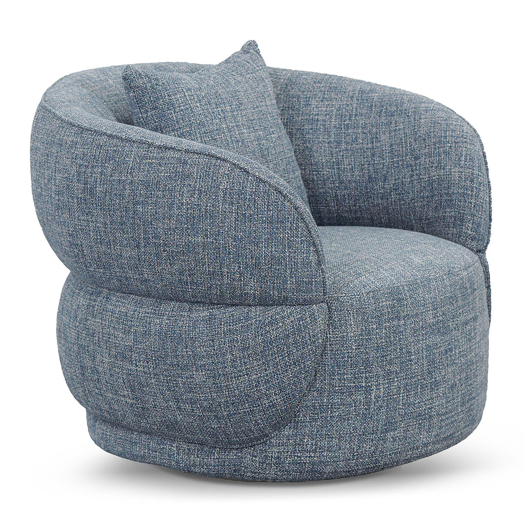 Arima Swivel Armchair - Moss Blue
