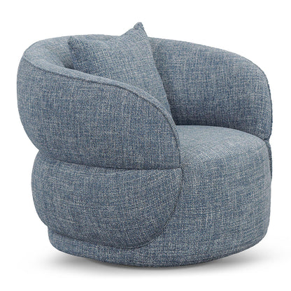 Arima Swivel Armchair - Moss Blue