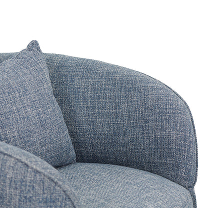 Arima Swivel Armchair - Moss Blue