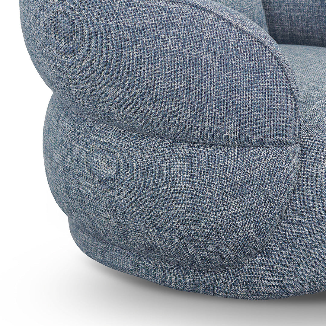 Arima Swivel Armchair - Moss Blue