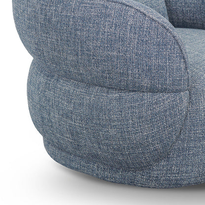 Arima Swivel Armchair - Moss Blue