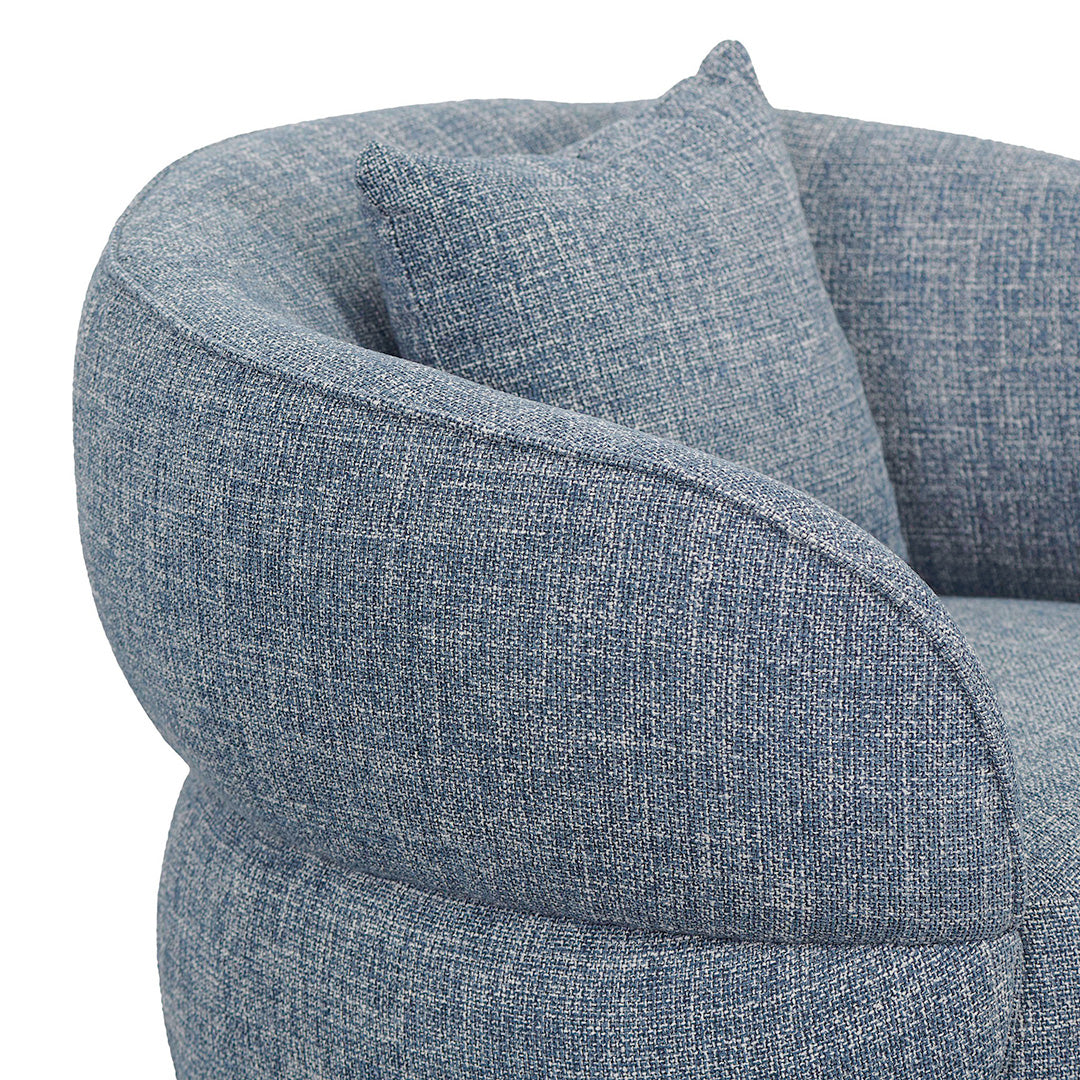 Arima Swivel Armchair - Moss Blue