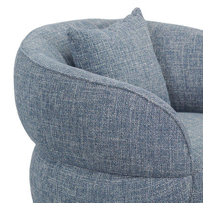 Arima Swivel Armchair - Moss Blue