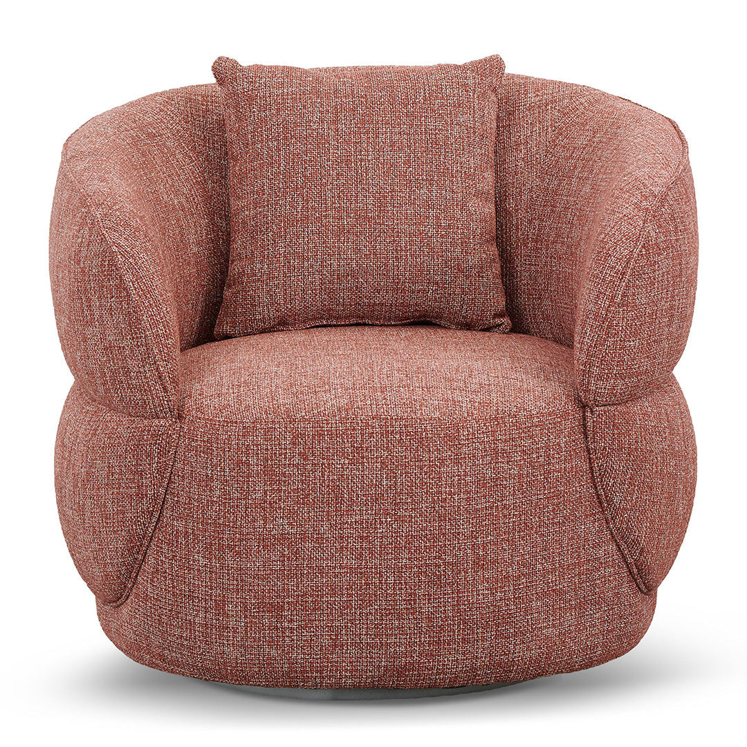 Arima Swivel Armchair - Moss Rust Orange