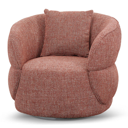 Arima Swivel Armchair - Moss Rust Orange