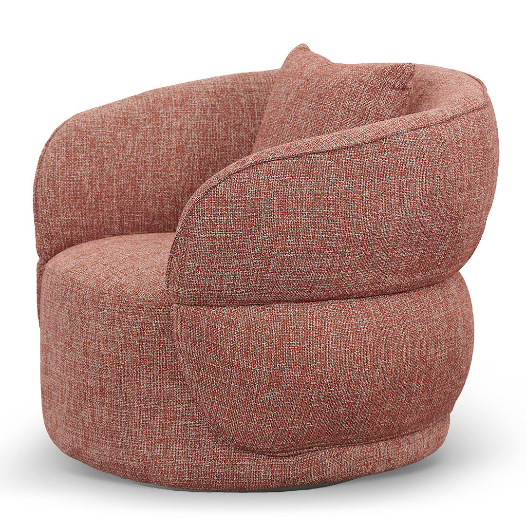 Arima Swivel Armchair - Moss Rust Orange