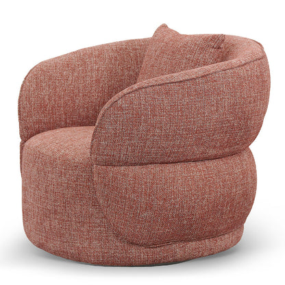 Arima Swivel Armchair - Moss Rust Orange