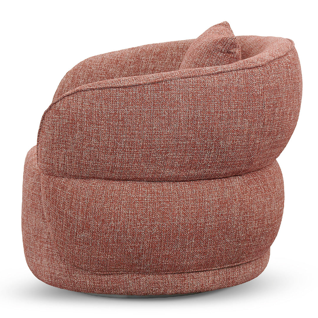Arima Swivel Armchair - Moss Rust Orange
