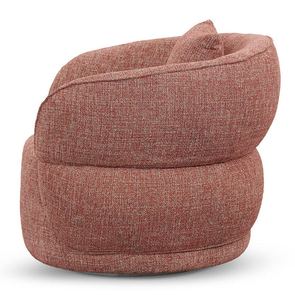 Arima Swivel Armchair - Moss Rust Orange