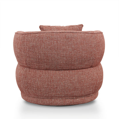 Arima Swivel Armchair - Moss Rust Orange