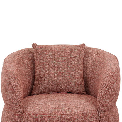 Arima Swivel Armchair - Moss Rust Orange