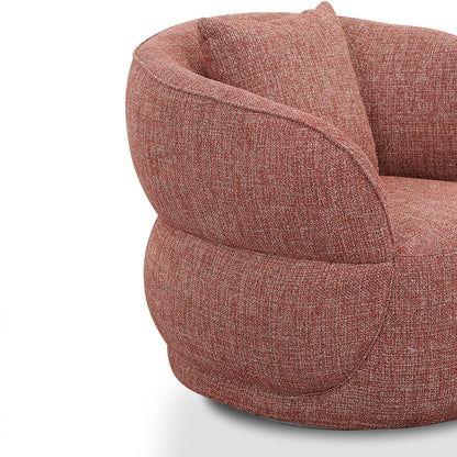 Arima Swivel Armchair - Moss Rust Orange