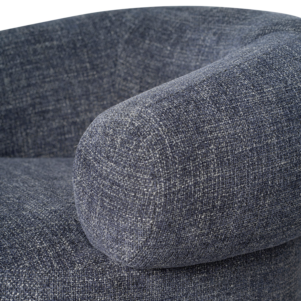 Caradoc Fabric Armchair - Moss Navy