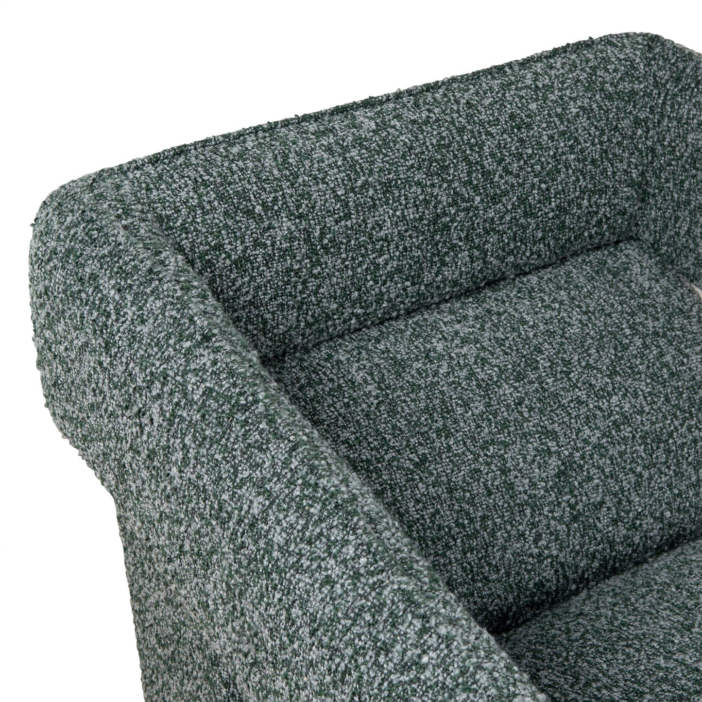 Cadence Swivel Armchair - Green Boucle
