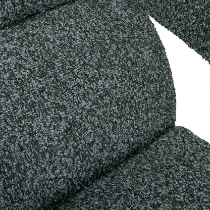 Cadence Swivel Armchair - Green Boucle