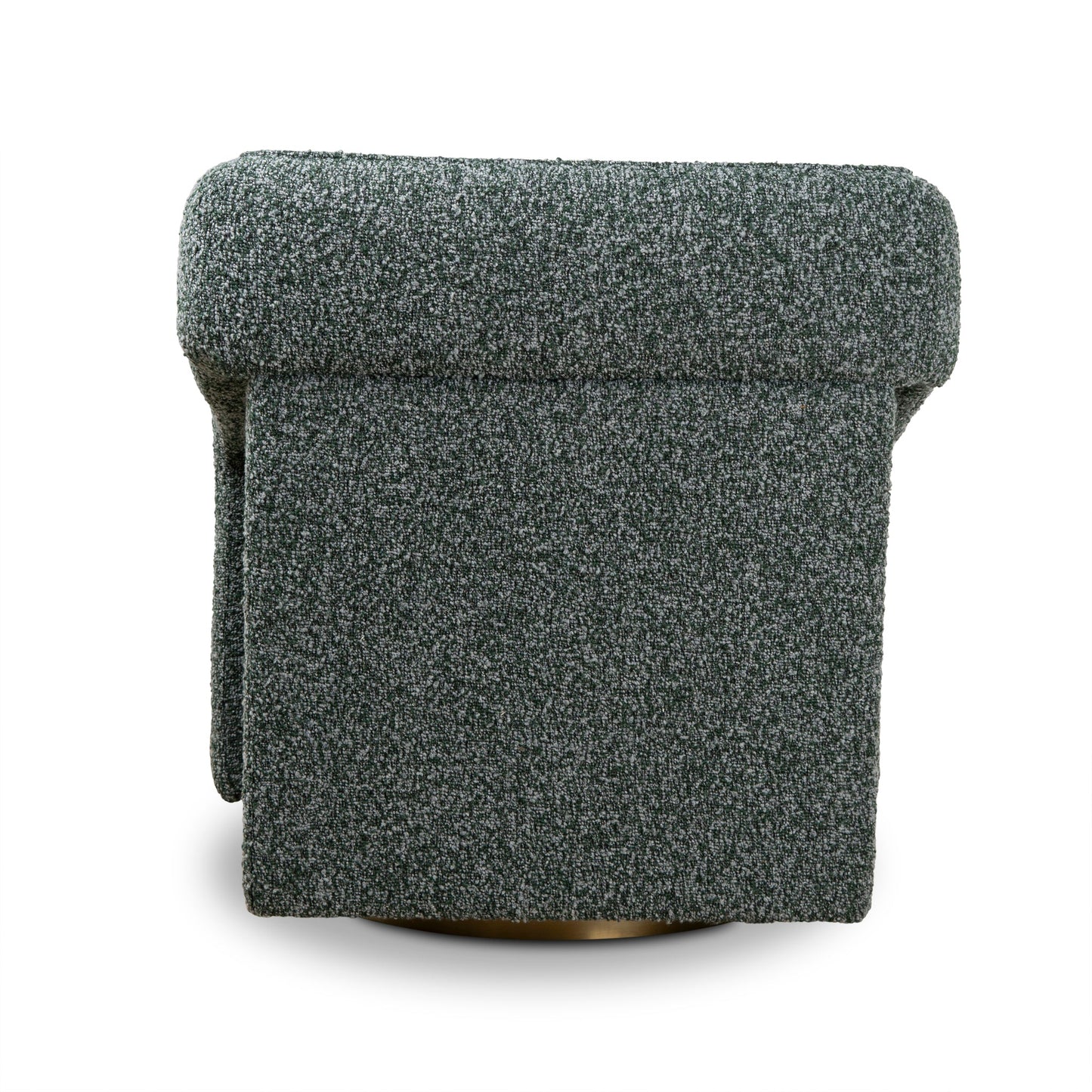 Cadence Swivel Armchair - Green Boucle