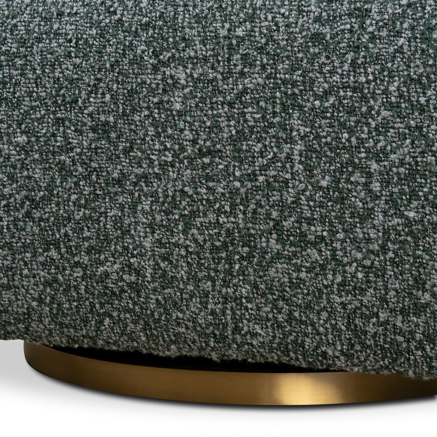 Cadence Swivel Armchair - Green Boucle