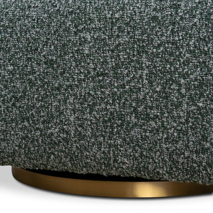 Cadence Swivel Armchair - Green Boucle