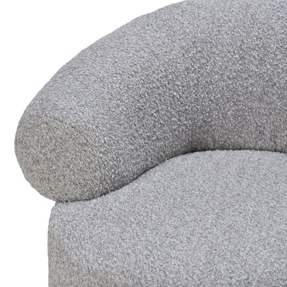 Caradoc Armchair - Light Grey Boucle