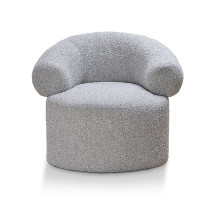 Caradoc Armchair - Light Grey Boucle