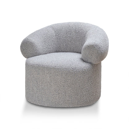 Caradoc Armchair - Light Grey Boucle