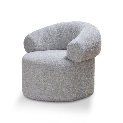 Caradoc Armchair - Light Grey Boucle