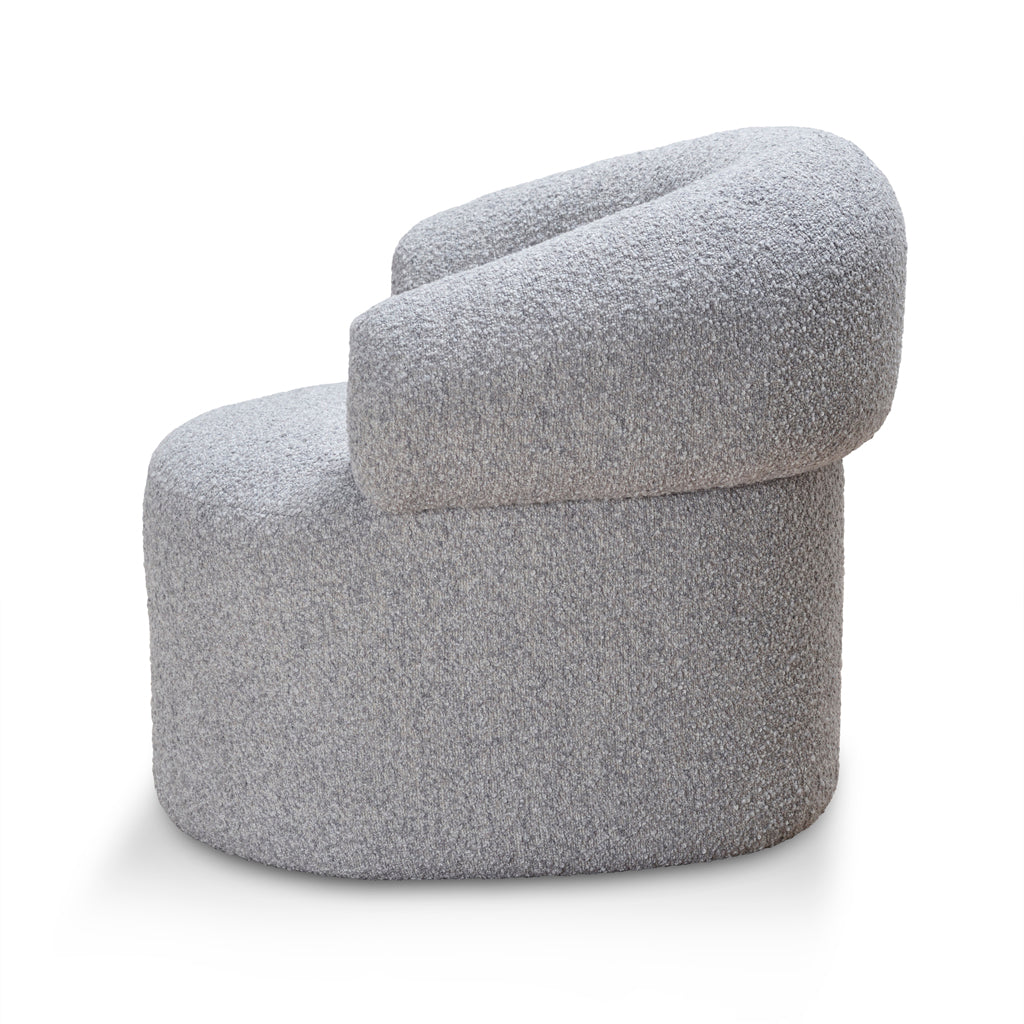 Caradoc Armchair - Light Grey Boucle
