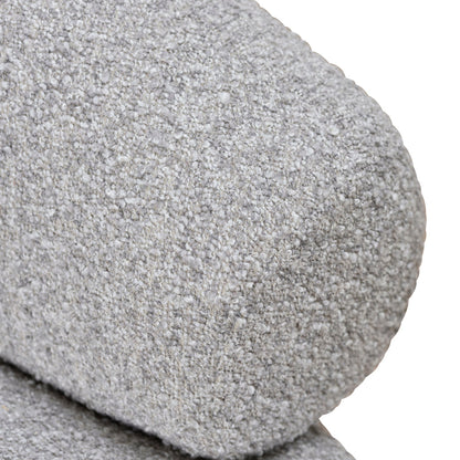 Caradoc Armchair - Light Grey Boucle