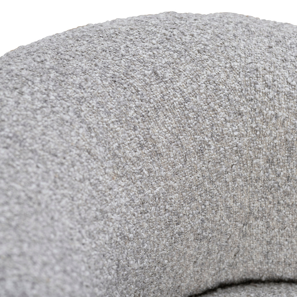 Caradoc Armchair - Light Grey Boucle