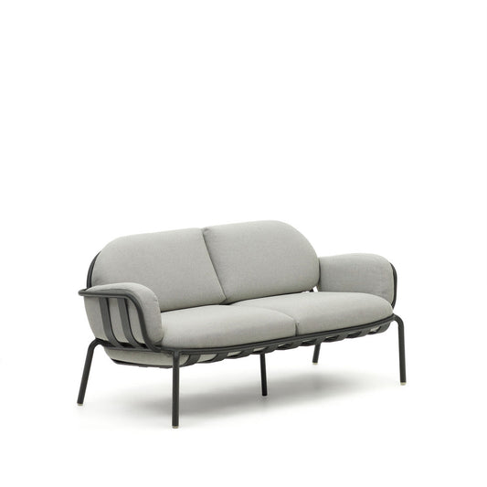 Cena 2 Seater Outdoor Lounge Sofa - Grey & Graphite