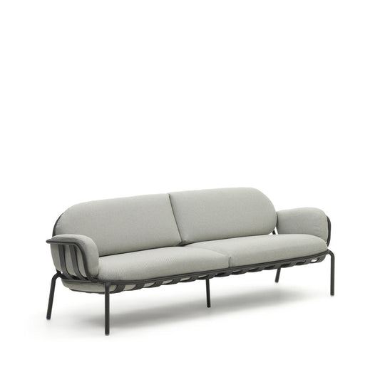 Cena 3 Seater Outdoor Lounge Sofa - Grey & Graphite