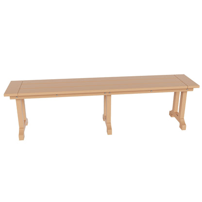 Polytrends Laguna Hdpe All Weather Outdoor Patio 65 Bench